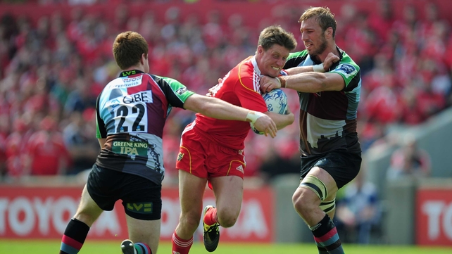 Munster will face Harlequins in the Heineken Cup quarter-finals, a rematch of their 2011 Amlin Challenge Cup semi-final clash, which Quins won 20-12 at Thomond Park