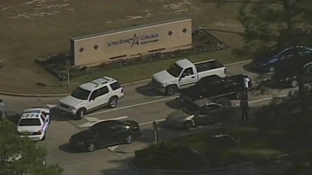 It was not immediately clear if the two people involved in the shooting were students It was not immediately clear if the two people involved in the shooting were students