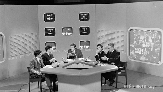 John Bowman presenting 'Right to Reply' in 1968 but who are the others?
