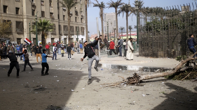 Clashes were expected as part of the anniversary of Hosni Mubarak's ousting from power Clashes were expected as part of the anniversary of Hosni Mubarak's ousting from power