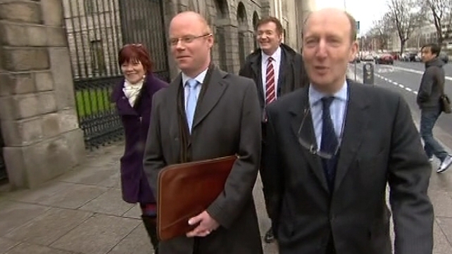 Three TDs attend the High Court to show support for action taken by David Hall Three TDs attend the High Court to show support for action taken by David Hall