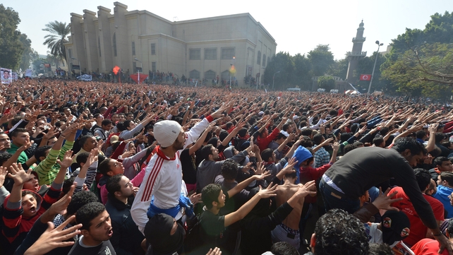Violence broke out in Port Said following a trial over last year's soccer stadium deaths Violence broke out in Port Said following a trial over last year's soccer stadium deaths