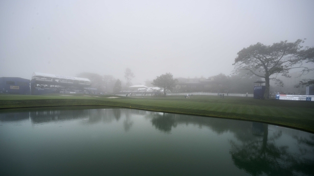 Fog ruined the third day of play in California