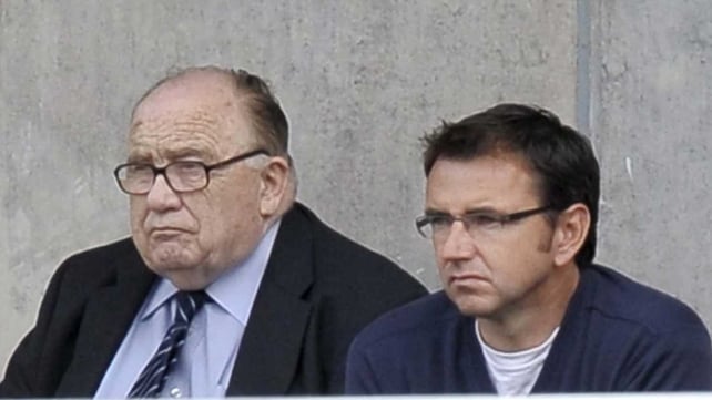 Malcolm Brodie, pictured here with Pat Fenlon, has passed away