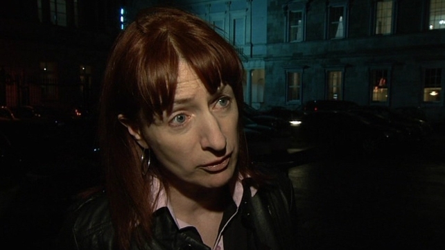 Clare Daly was stopped by gardaí last night Clare Daly was stopped by gardaí last night