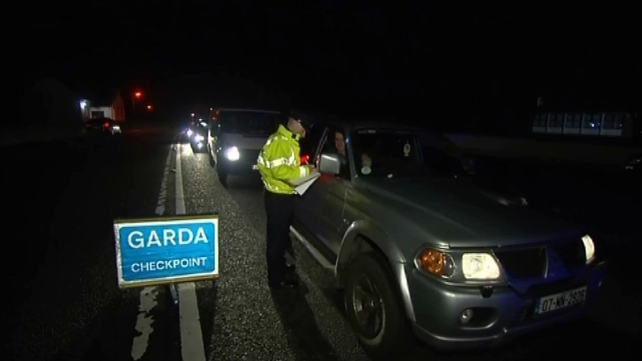 Gardaí set up a checkpoint near Lordship, close to where the killing took place last Friday night Gardaí set up a checkpoint near Lordship, close to where the killing took place last Friday night