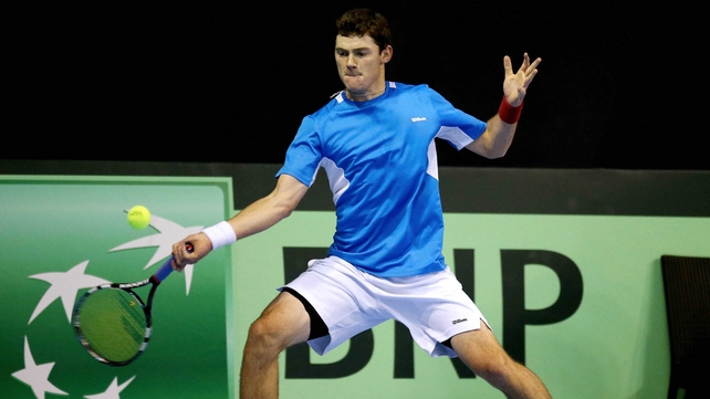 Sam Barry was beaten in four sets