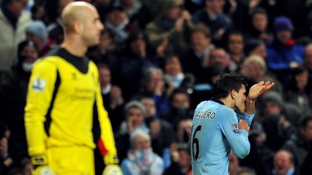 Pepe Reina's howler allowed Sergio Aguero to snatch a point for Manchester City