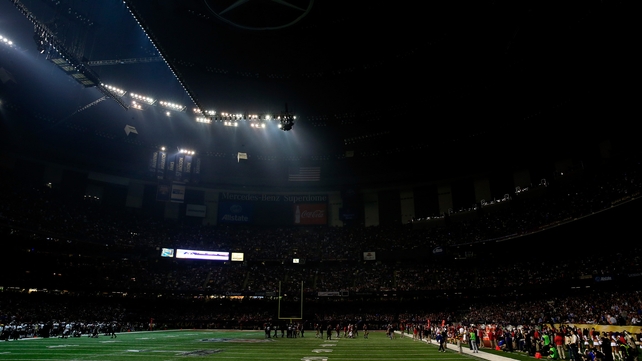 The sudden power outage at the Superdome lasted 35 minutes in the second half The sudden power outage at the Superdome lasted 35 minutes in the second half