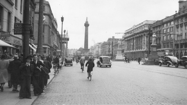 The latest volume covers the period from 1945-48. Pictured above - Dublin's O'Connell Street in 1948 The latest volume covers the period from 1945-48. Pictured above - Dublin's O'Connell Street in 1948