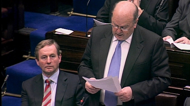 Minister Michael Noonan said amendments were not as a result of rushing the legislation through before Christmas Minister Michael Noonan said amendments were not as a result of rushing the legislation through before Christmas