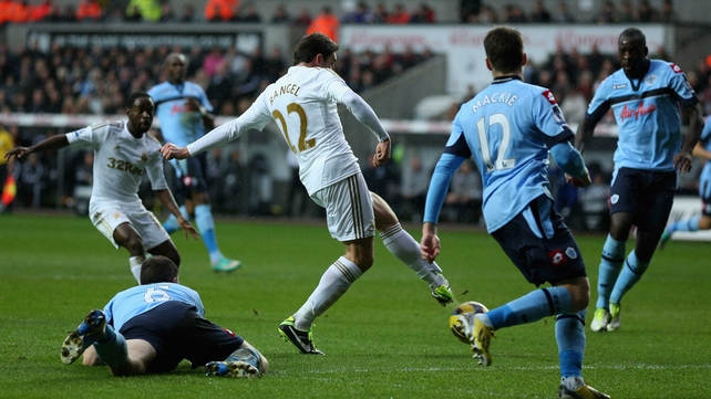 Angel Rangel scored Swansea's second goal