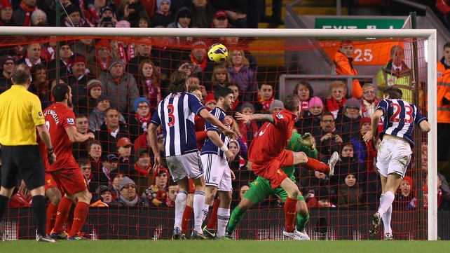 Gareth McAuley headed home to put West Brom on the way to victory