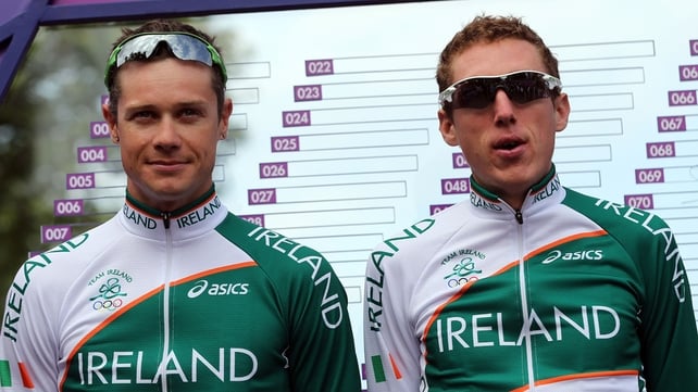 Nicolas Roche (left) and Dan Martin will race for Ireland in Florence