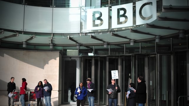 The NUJ said its members across the BBC were at risk of compulsory redundancy The NUJ said its members across the BBC were at risk of compulsory redundancy
