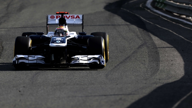 Pastor Maldonado heads the Williams team