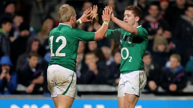 Ireland coach Declan Kidney sprung a surprise with the inclusion of Paddy Jackson and Luke Marshall in his starting line-up to face Scotland at Murrayfield