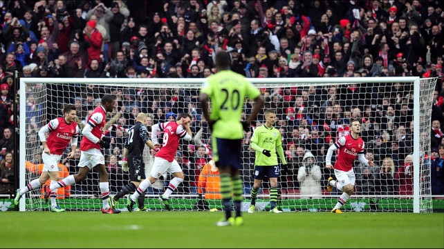 Arsenal recorded a much needed win against Aston Villa