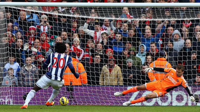 Romelu Lukaku struck with a penalty on 35 minutes