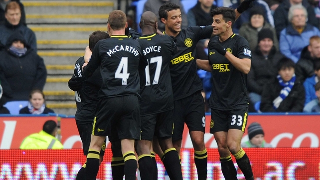 James McCarthy joins the celebrations as Wigan beat Reading