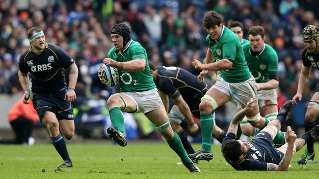 Sean O'Brien made huge ground for Ireland at Murrayfield, but the team failed to finish off several try-scoring opportunities against Scotland
