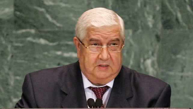 Syrian Foreign Minister Walid al-Moualem told Russia's foreign minister that Syrian govt is ready for dialogue Syrian Foreign Minister Walid al-Moualem told Russia's foreign minister that Syrian govt is ready for dialogue