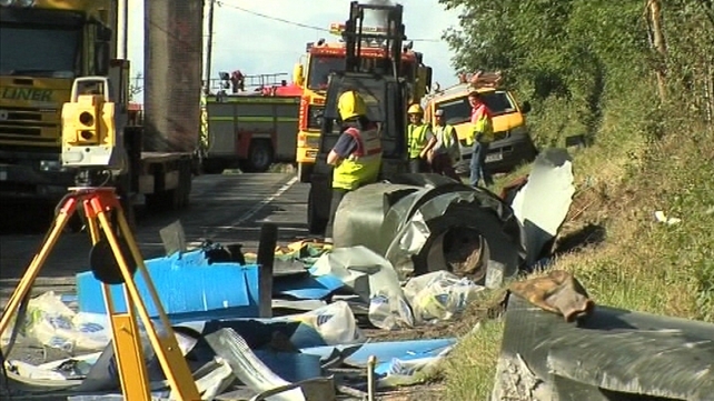 Two women died in 2008 when a Nolan Tranport truck lost its load of heavy coils Two women died in 2008 when a Nolan Tranport truck lost its load of heavy coils