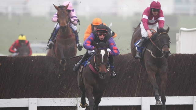 Champion Court (centre) in action at last year's Cheltenham Festival