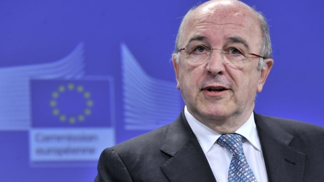 Competition Commissioner Joaquin Almunia said that the merger would harm consumers by creating a dominant company on 46 routes where the carriers are competing Competition Commissioner Joaquin Almunia said that the merger would harm consumers by creating a dominant company on 46 routes where the carriers are competing