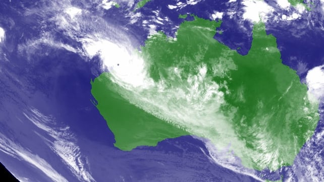 Cyclone Rusty has hit the east coast of Australia Cyclone Rusty has hit the east coast of Australia
