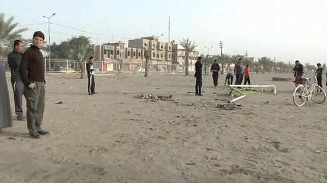Dozens were injured and five killed in car bomb blasts at a cattle market Dozens were injured and five killed in car bomb blasts at a cattle market