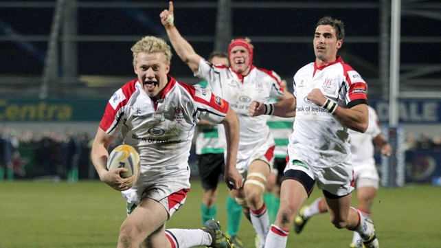 Stuart Olding claimed an Ulster try but it wasn't enough