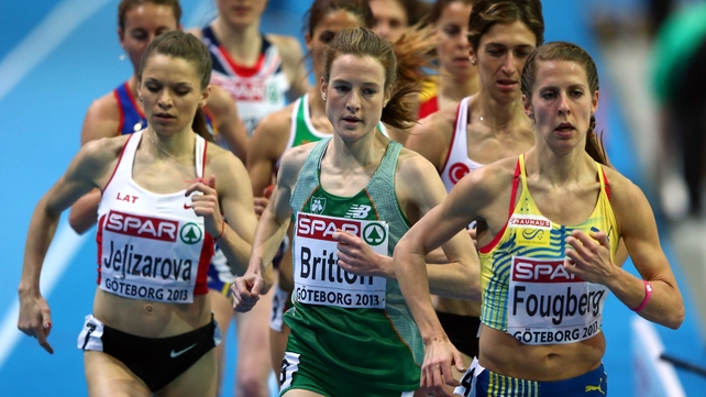 Fionnuala Britton finished third in her heat of the 3000m