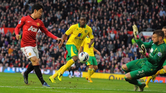 Shinji Kagawa scored a hat-trick against Norwich