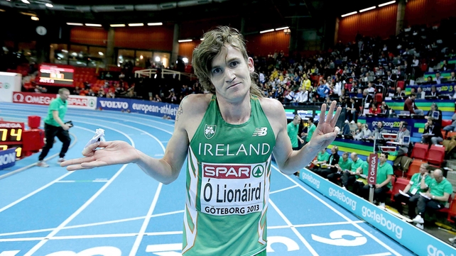 Ciaran O'Lionaird reacts to winning bronze this afternoon