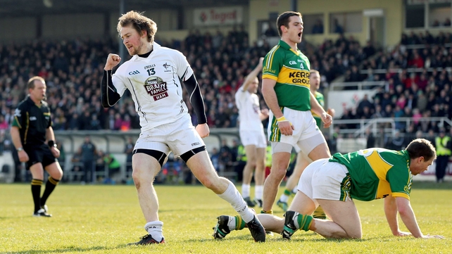 Seanie Johnston celebrates his goal against Kerry