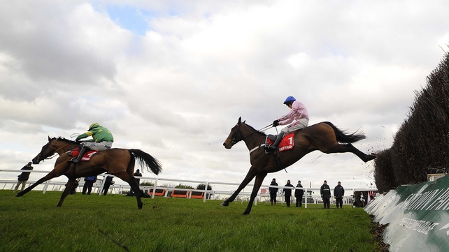 Captain Conan passes Third Intention at Sandown last month