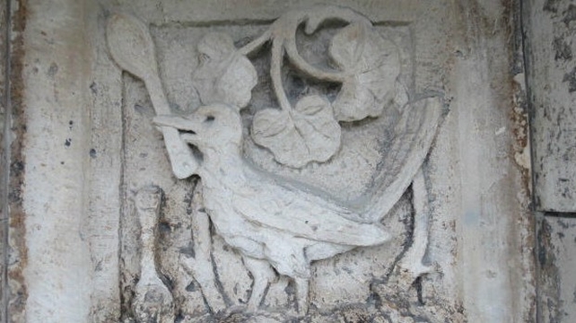 The carvings had been obscured by layers of grime The carvings had been obscured by layers of grime
