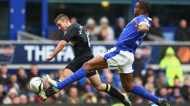 Callum McManaman scored the second of Wigan's three goals in four minutes