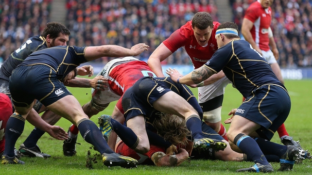 Richard Hibbard's try also proved key for the Welsh