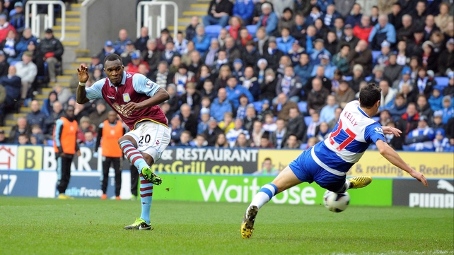 Reading's lead was only a minute old when Christian Benteke scored