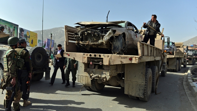 The truck bomb was discovered on Wednesday, two days after US Defense Secretary Chuck Hagel left the capital The truck bomb was discovered on Wednesday, two days after US Defense Secretary Chuck Hagel left the capital