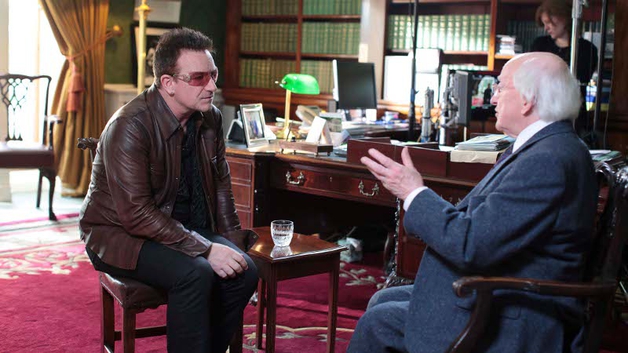 President Higgins and Bono