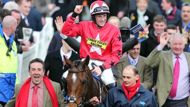 Sam Twiston-Davies partnered The New One to victory at the Cheltenham Festival