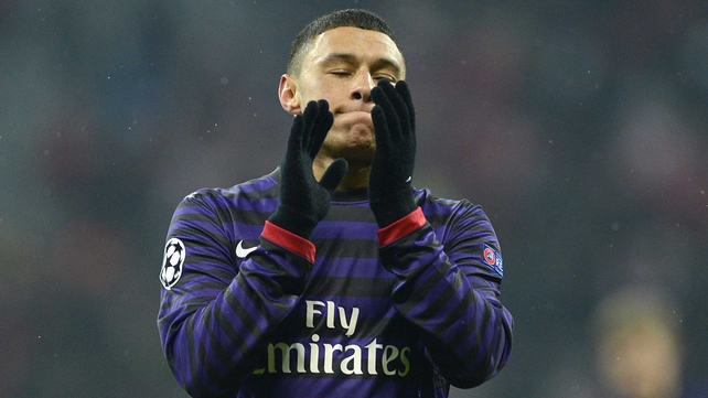 Alex Oxlade-Chamberlain reacts to Arsenal's Champions League exit