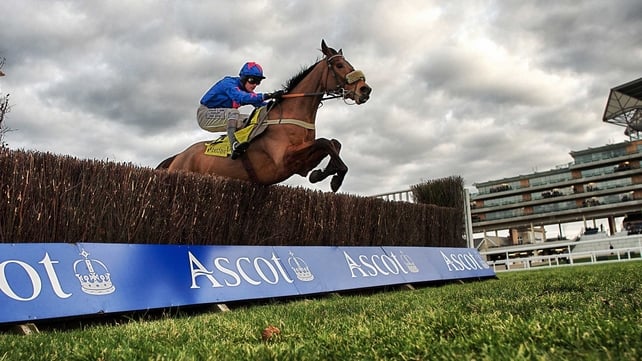 Cue Card had nine lengths to spare in the third race of the day