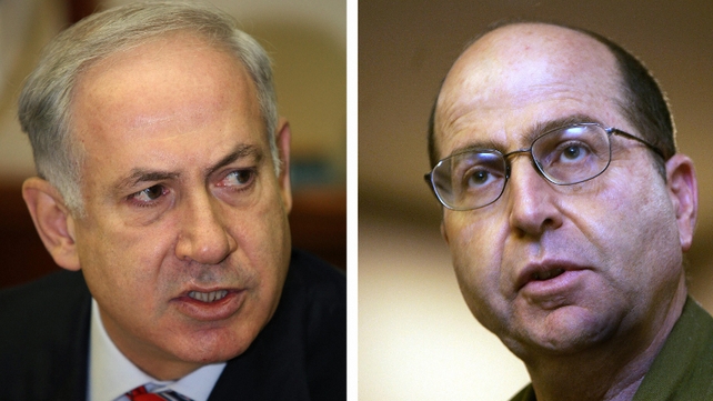 Israeli Prime Minister Benjamin Netanyahu pictured with the former army commando Moshe Yaalon now Israel's defence minister Israeli Prime Minister Benjamin Netanyahu pictured with the former army commando Moshe Yaalon now Israel's defence minister