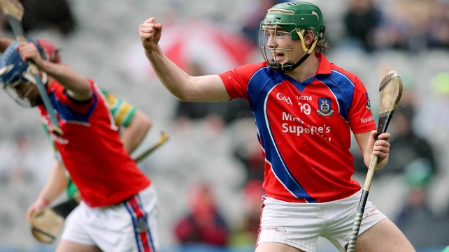 Shane Cooney celebrates after St Thomas' goal