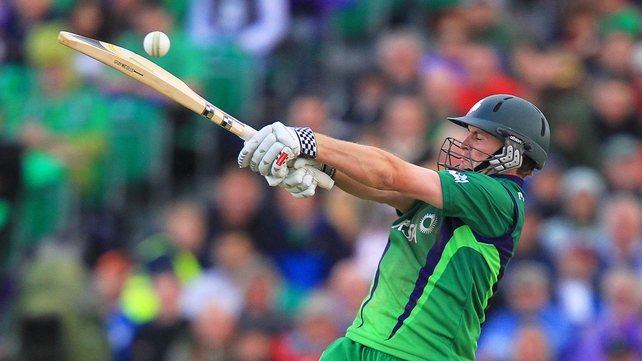 William Porterfield top-scored for Ireland with 77 runs