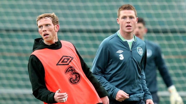 James McCarthy and Paul Green will be paired in the Ireland midfield